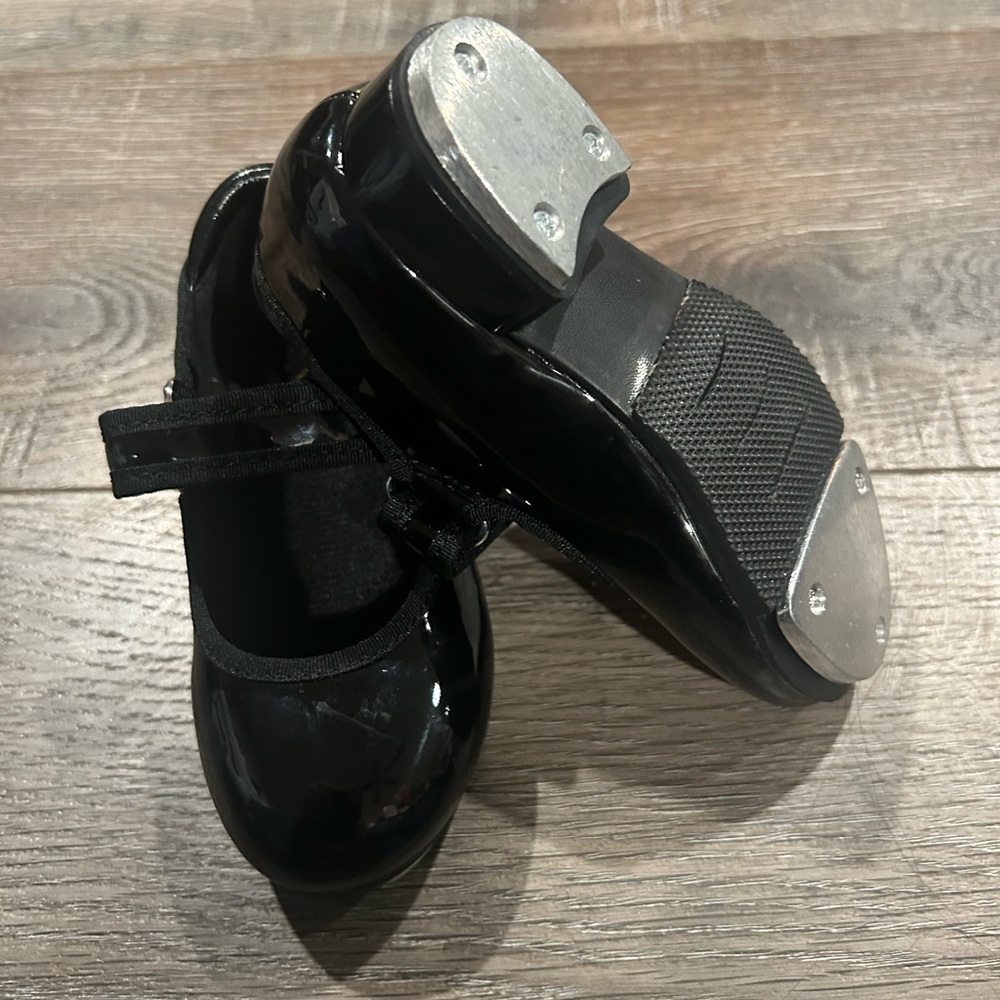 STELLE Kids Tap Dance Shoes Size 2MT toddler black Mary Jane NWOT